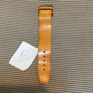 Louis Vuitton Gold Buckle Tan Leather Strap
